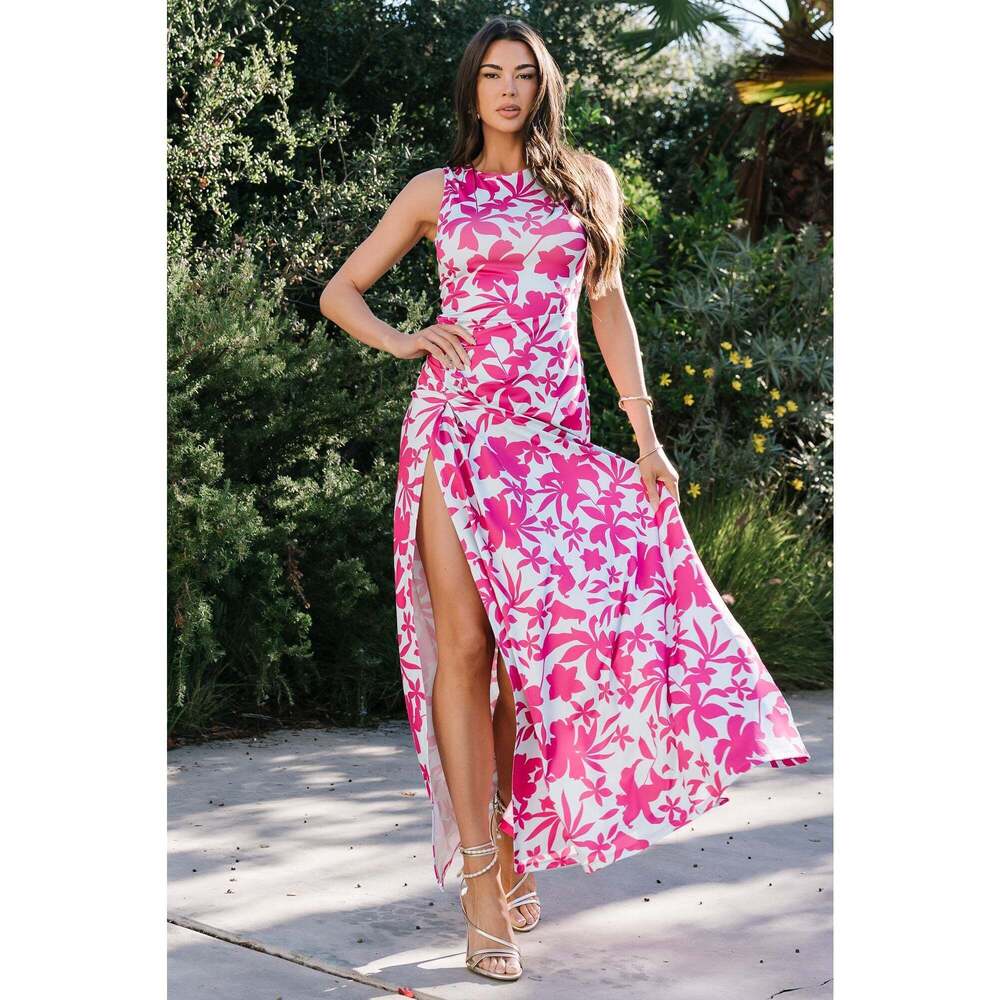 Baltic Born Risa Maxi Dress | Blue + Pink Size SS